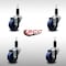 Service Caster 3'' SS Solid Poly Wheel Swivel 1-1/8'' Expanding Stem Caster Set, 4PK SCC-SSEX20S314-SPUS-118-4 - alternate 4